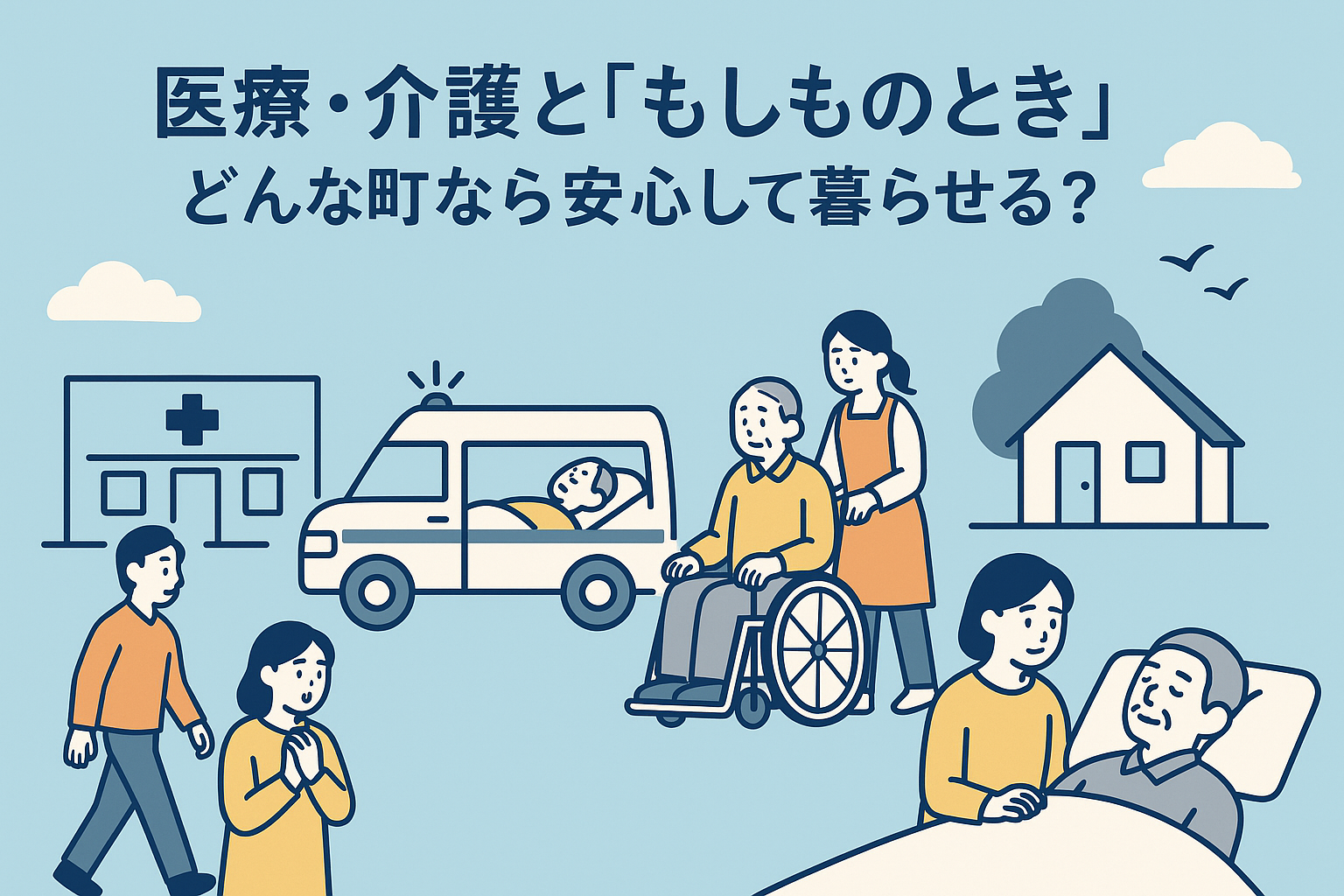 Media picture: 医療・介護ともしものとき：どんな町なら安心？