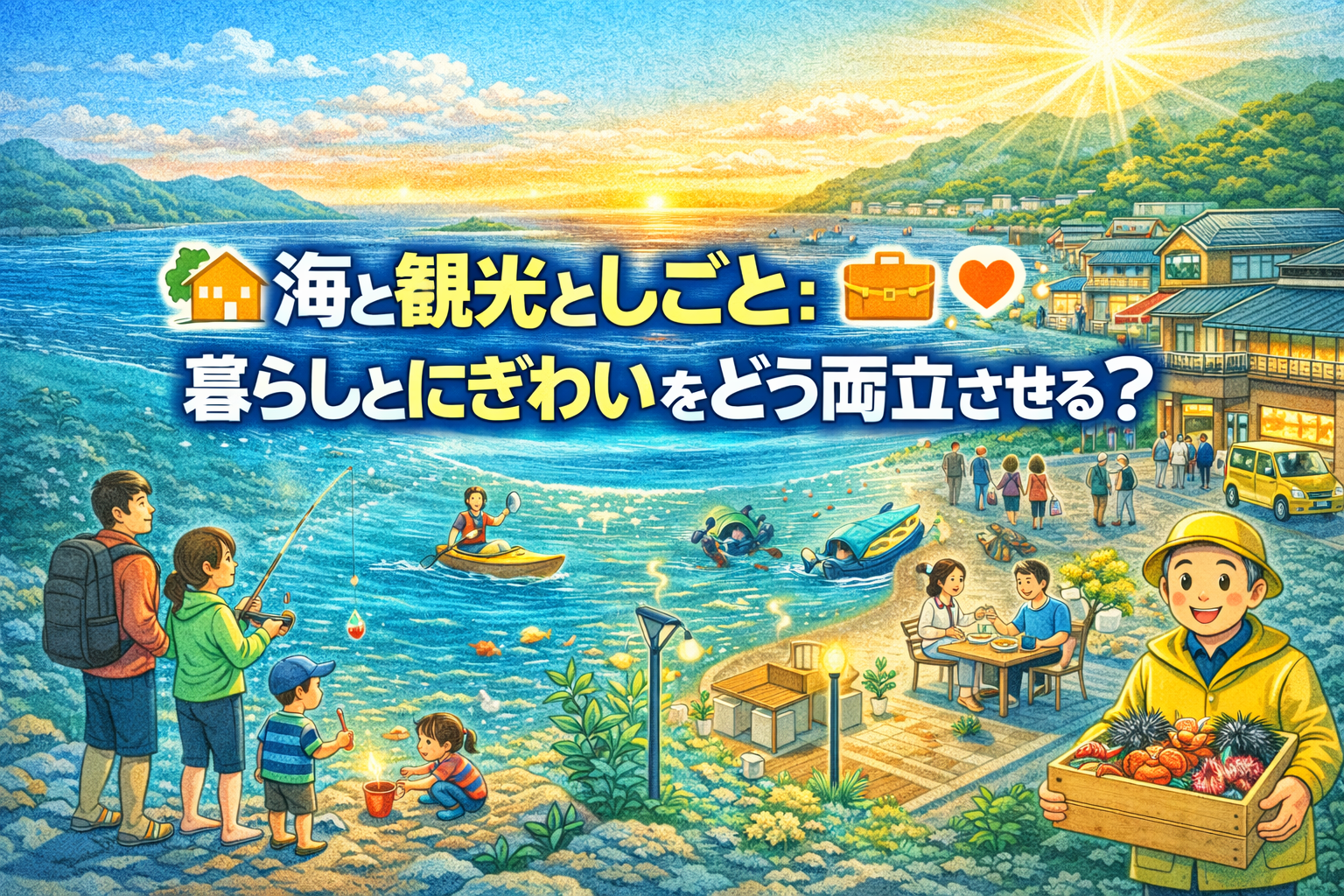 Media picture: 海と観光としごと：暮らしとにぎわいをどう両立させる？