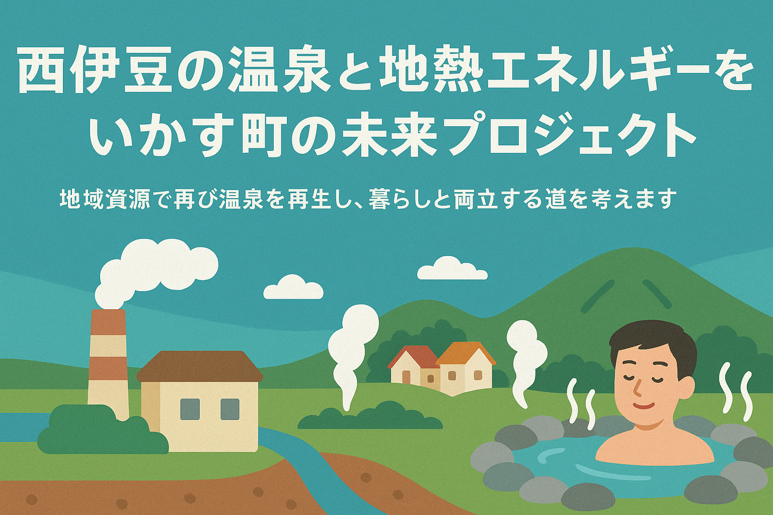 メディア画像: 西伊豆の温泉と地熱エネルギーをいかす町の未来プロジェクト
